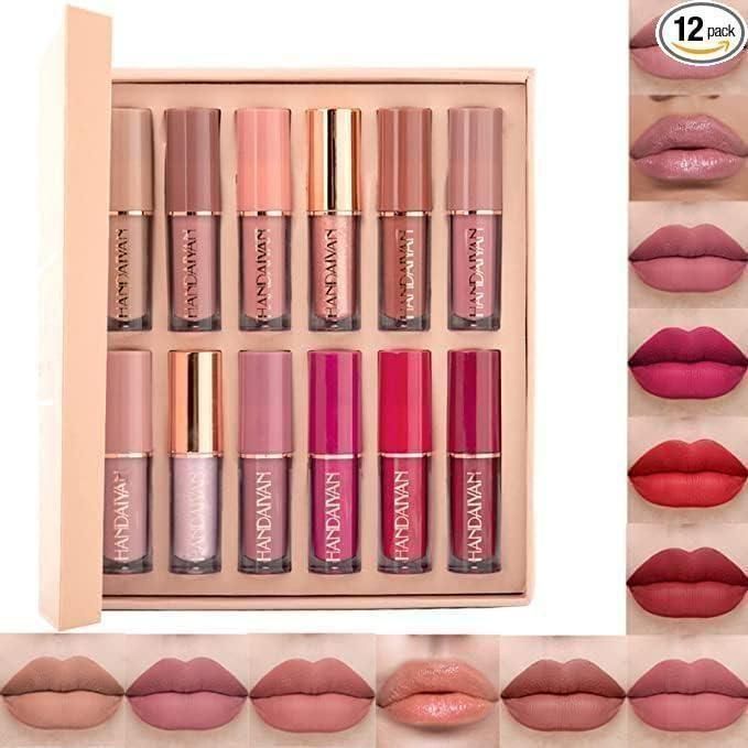 Velvet Matte Liquid Lipstick Set 12Pcs | WATERPROOF | LONGLASTING | PRUMIUM SET |