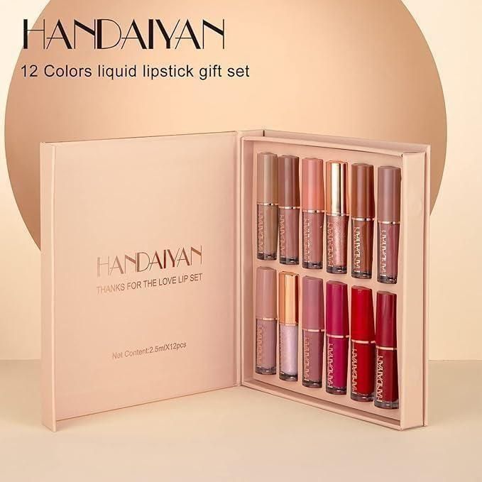 Velvet Matte Liquid Lipstick Set 12Pcs | WATERPROOF | LONGLASTING | PRUMIUM SET |